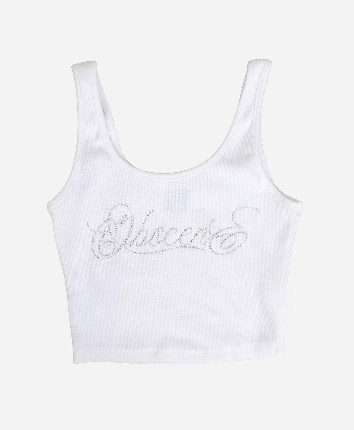 ANNIVERSARY RHINESTONE TANK (WHITE)