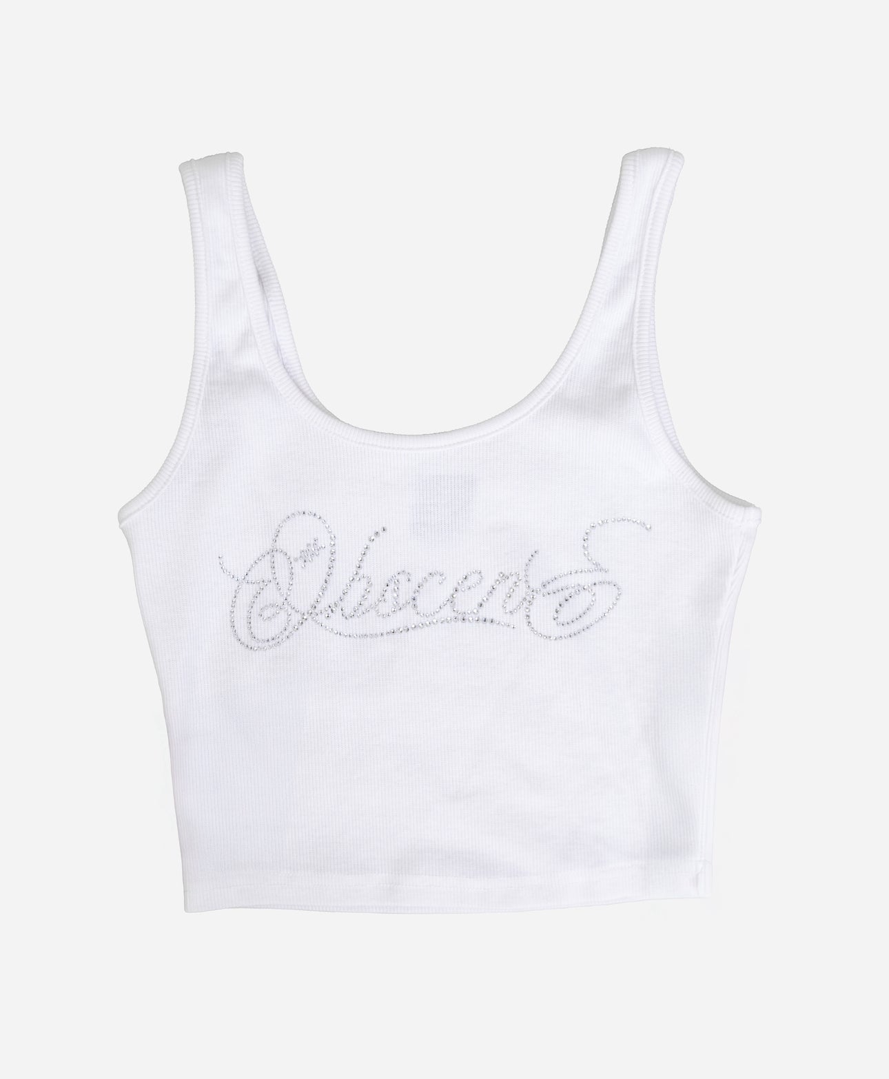 ANNIVERSARY RHINESTONE TANK (WHITE)