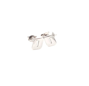 LOGO CHROME EARINGS